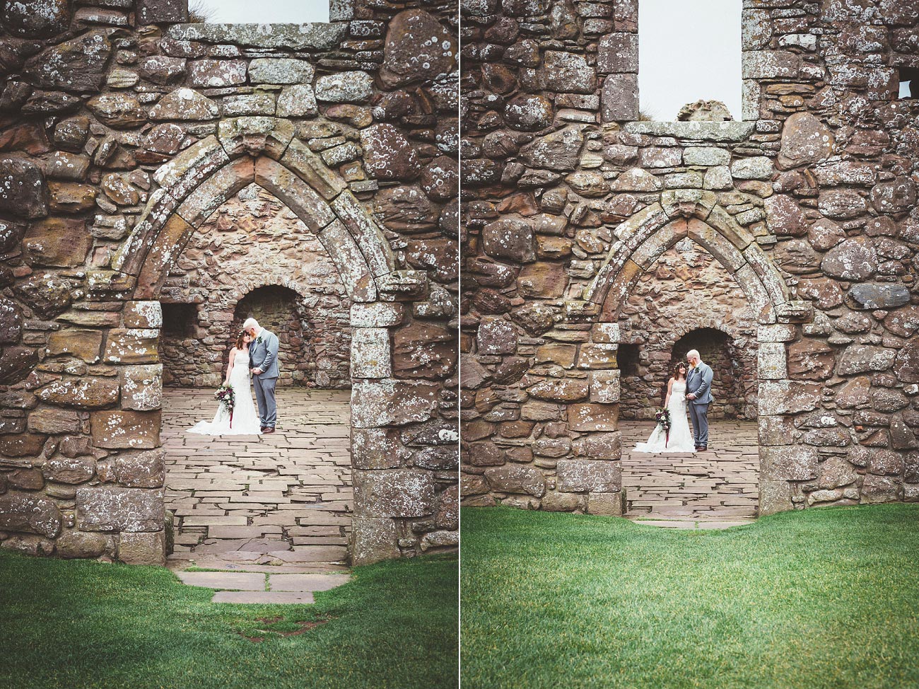 dunnottar castle elopement wedding photographer scotland scottish highlands abderdeenshire aj 0025