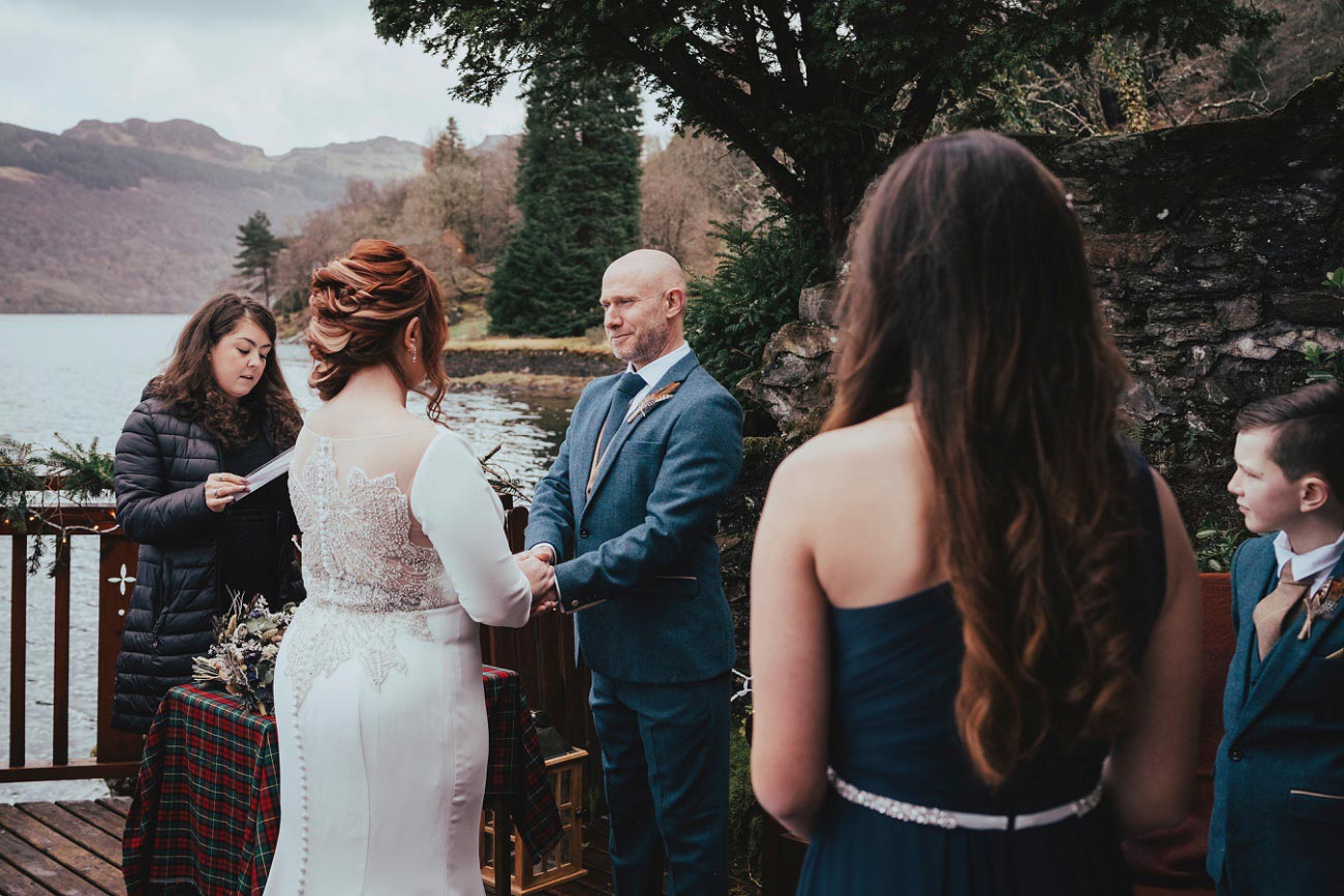 intimate wedding scottish highlands lodge on lochgoil scotland 0031