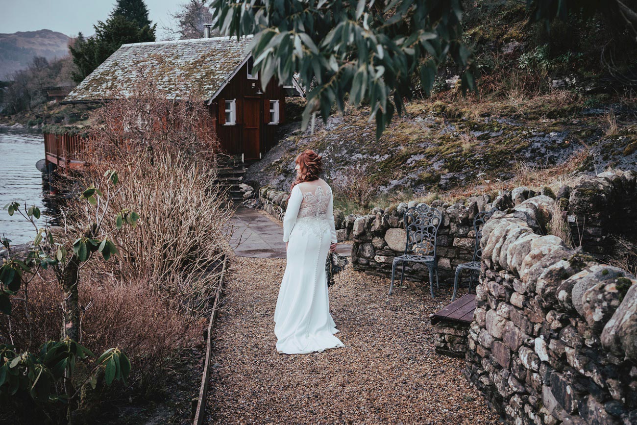 intimate wedding scottish highlands lodge on lochgoil scotland 0047