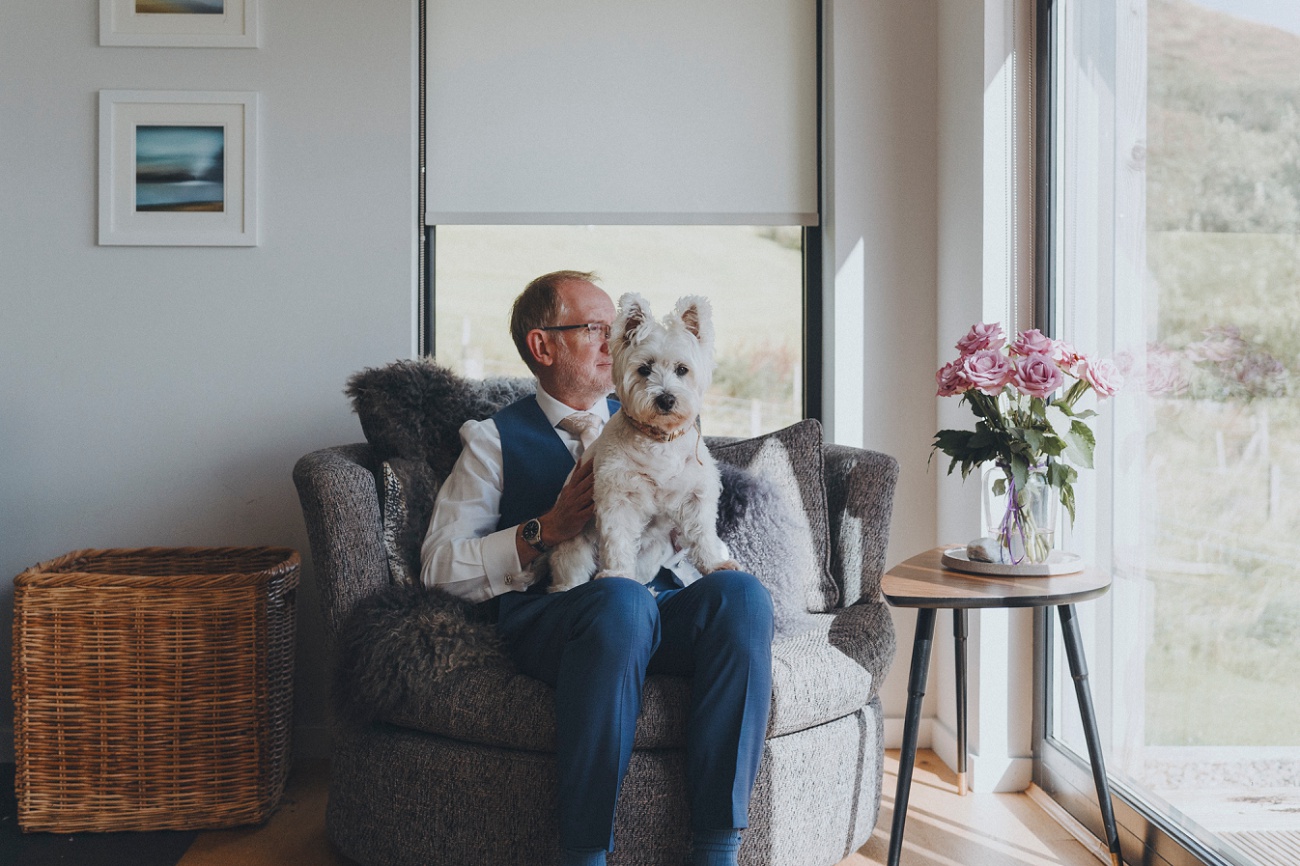 rainy Isle of skye elopement beach wedding 0006
