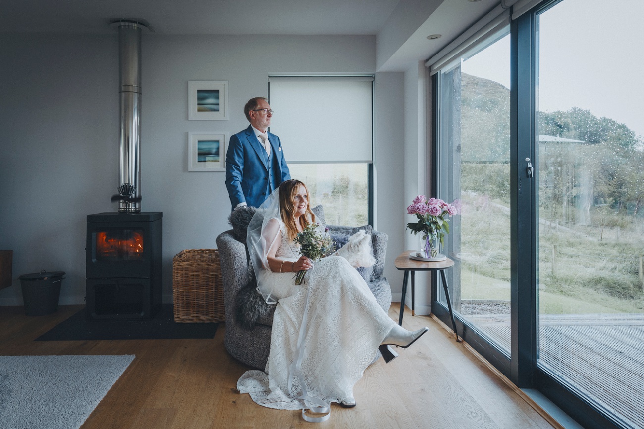 rainy Isle of skye elopement beach wedding 0015
