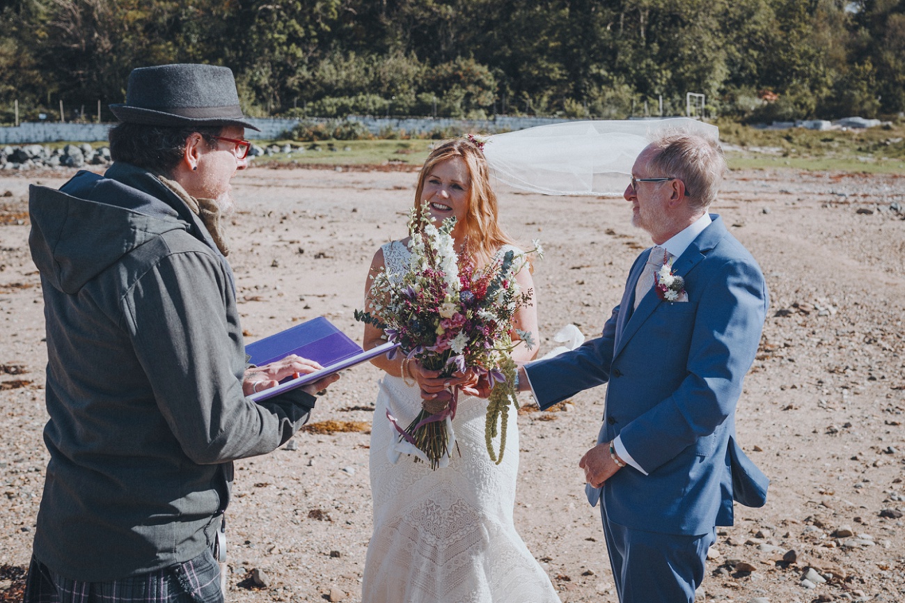 rainy Isle of skye elopement beach wedding 0026