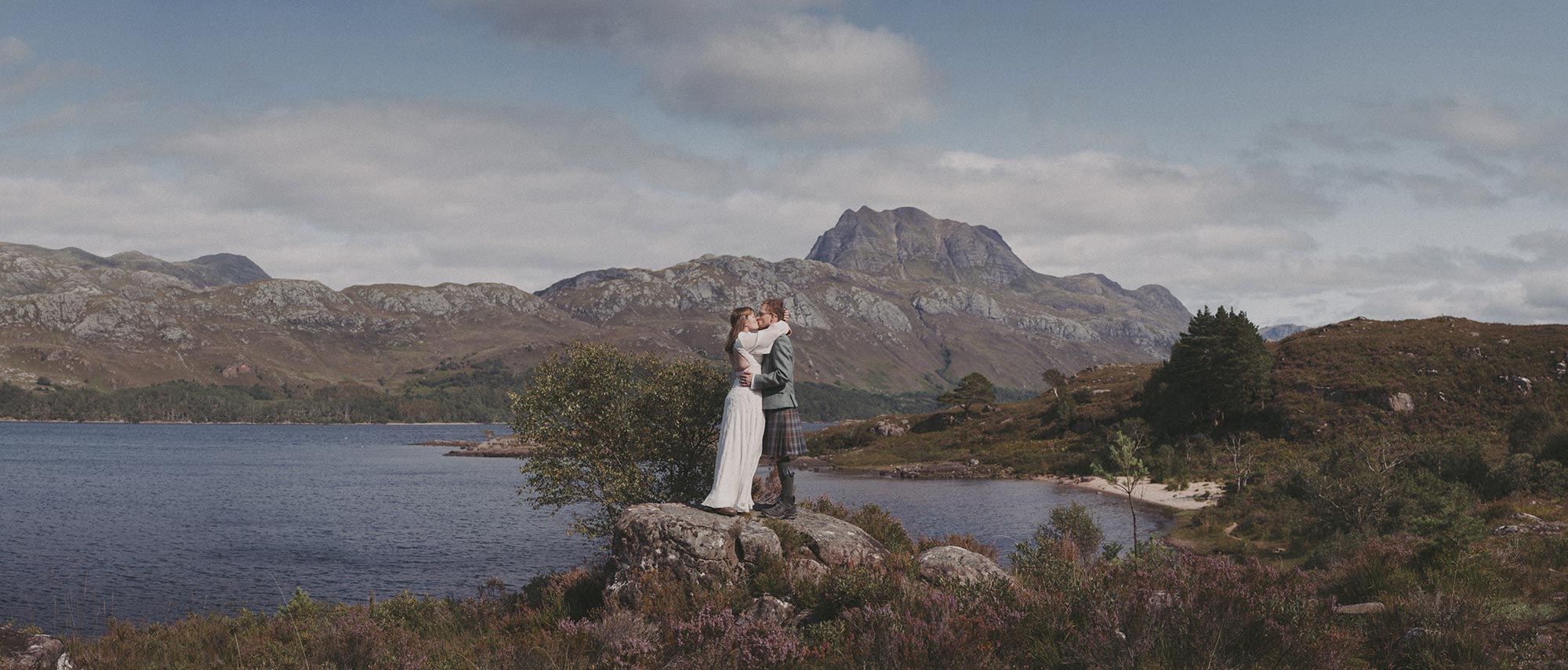 Wedding Photographer Scotland 5 loch maree elopement wedding lp featured
